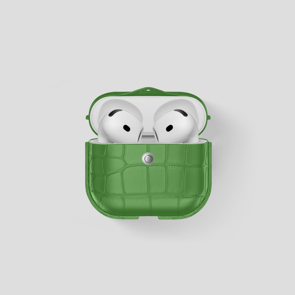 Apple-Green AirPods (4th Generation) Cover Alligator -1 | Apple-Green