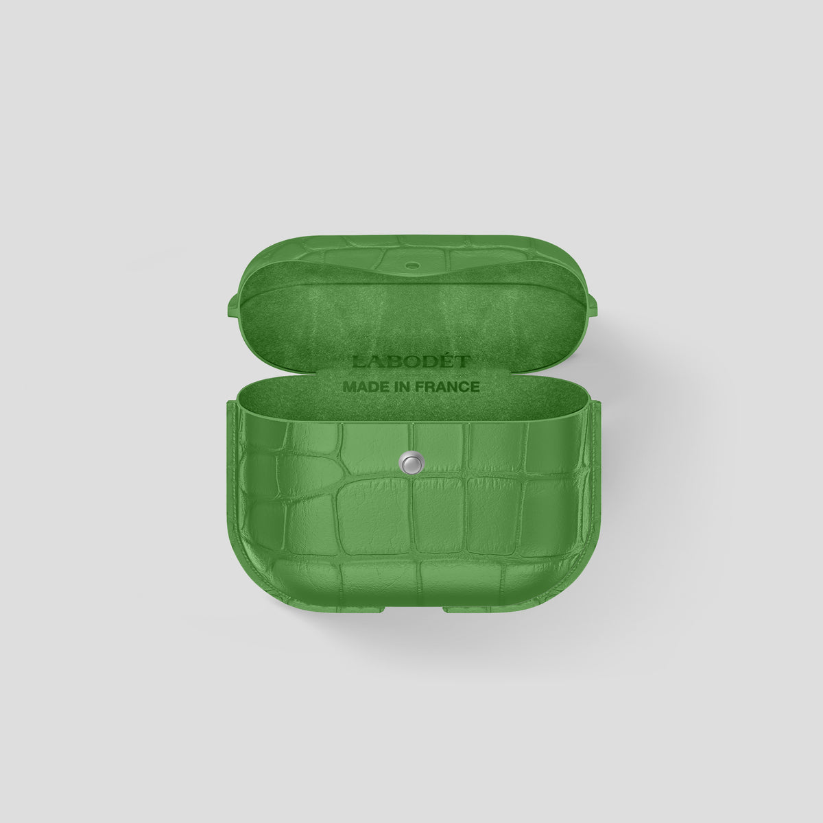Apple-Green AirPods (4th Generation) Cover Alligator -4 | Apple-Green