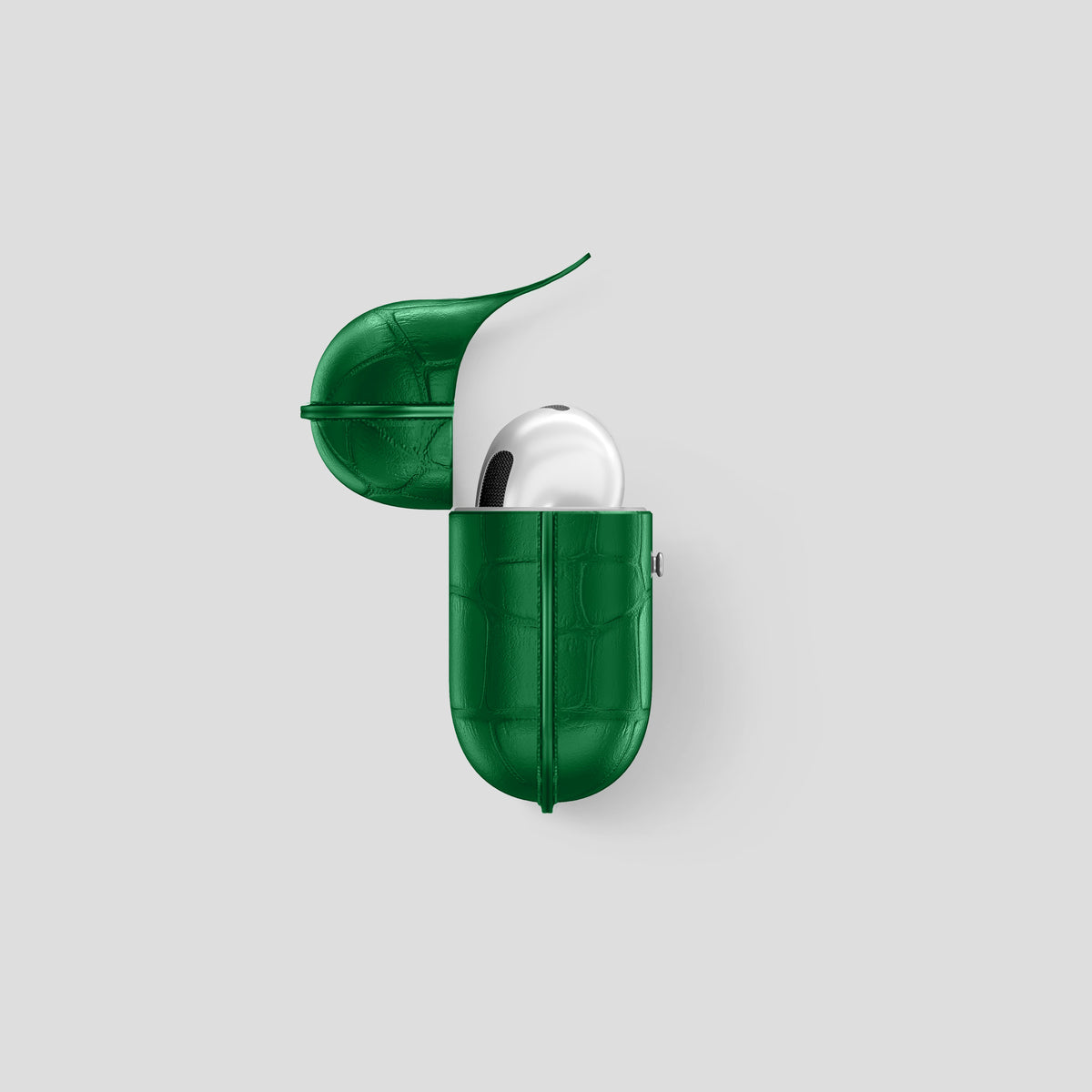 Forest-Green AirPods (4th Generation) Cover Alligator -3 | Forest-Green