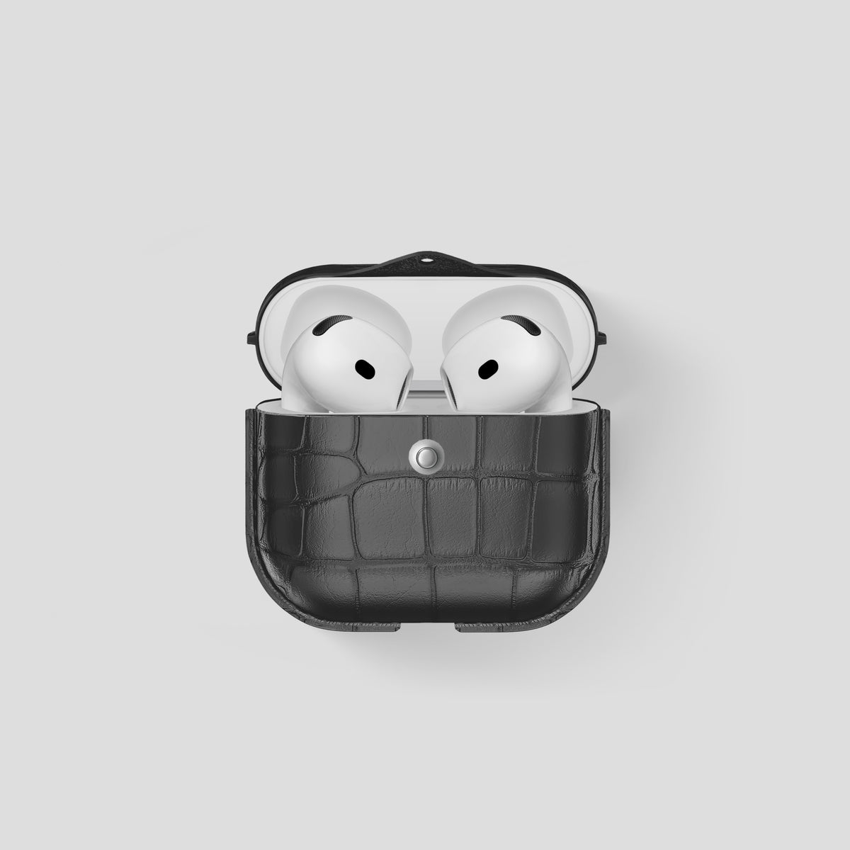 Grey AirPods (4th Generation) Cover Alligator -1 | Grey
