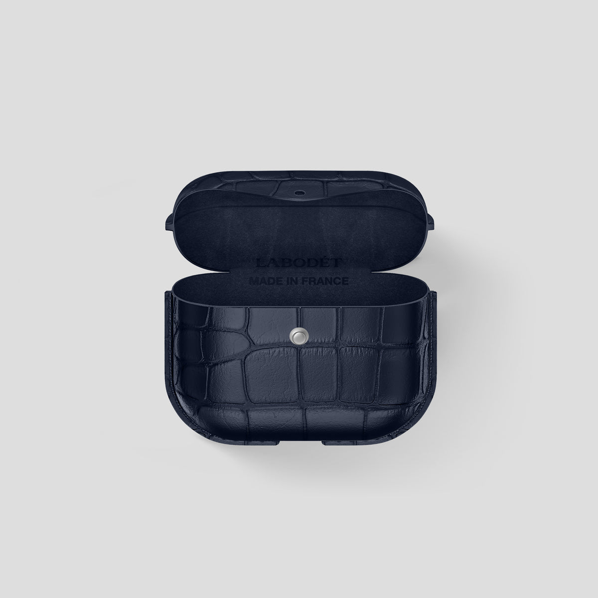 Navy Blue AirPods (4th Generation) Cover Alligator -4 | Navy-Blue