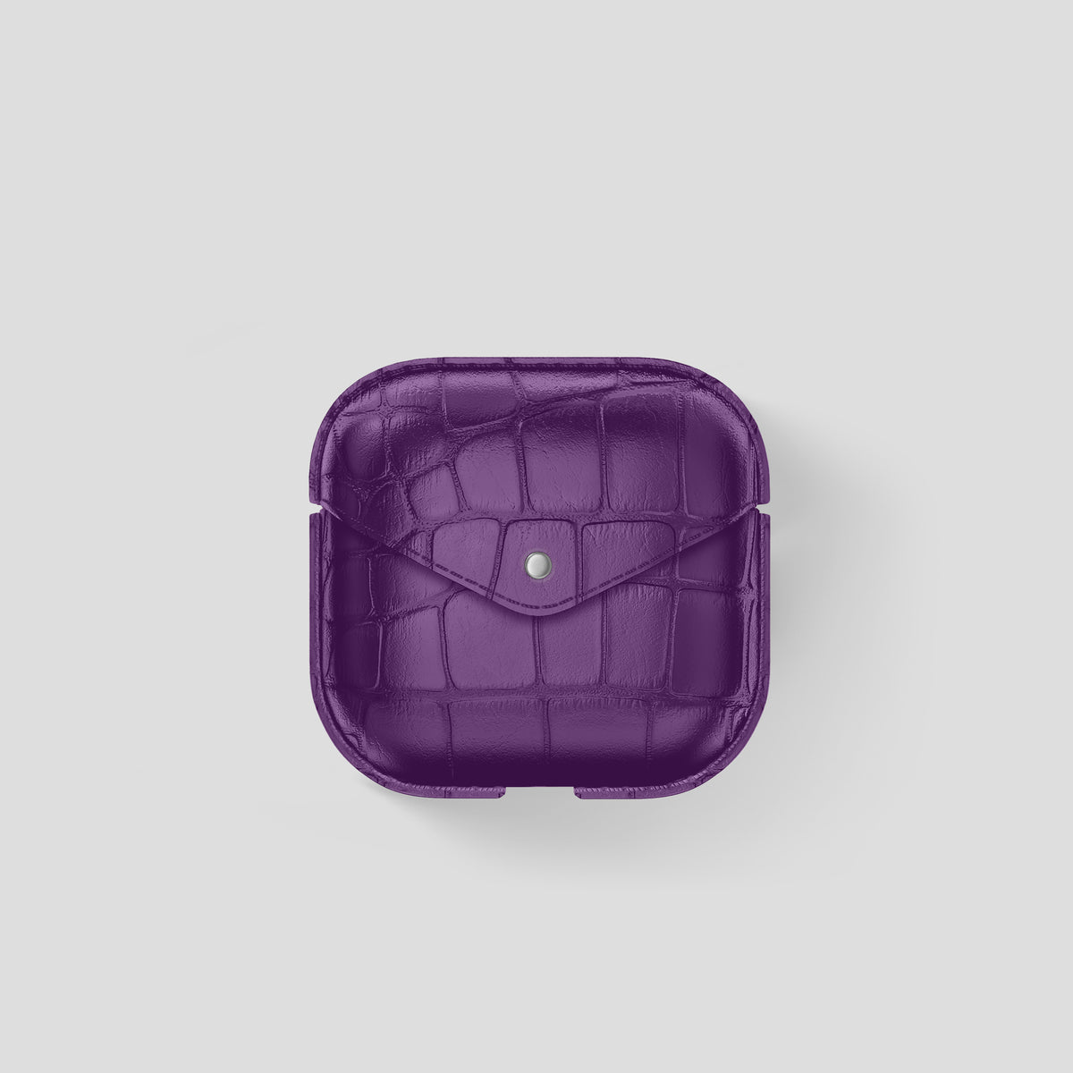 Purple AirPods (4th Generation) Cover Alligator -2 | Purple