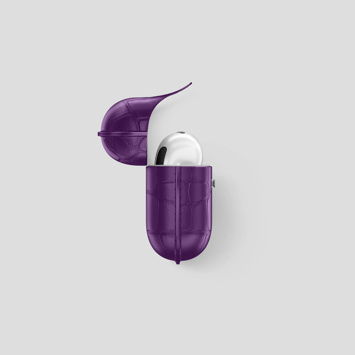 Purple AirPods (4th Generation) Cover Alligator -3 | Purple