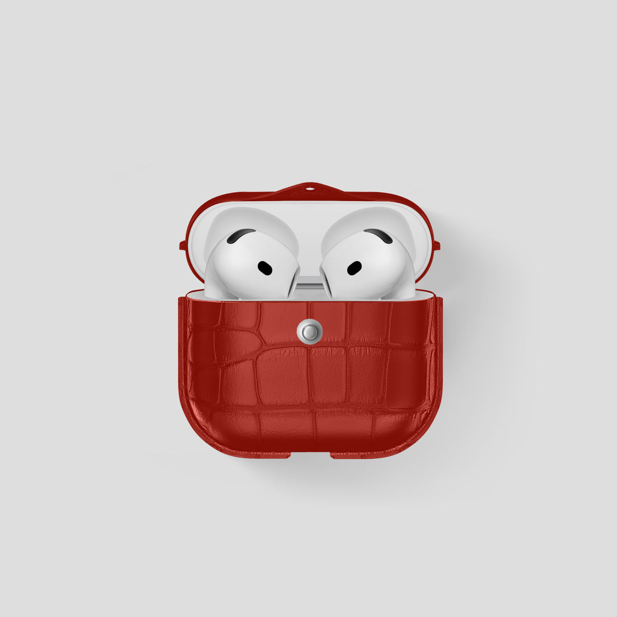 Red AirPods (4th Generation) Cover Alligator -1 | Red