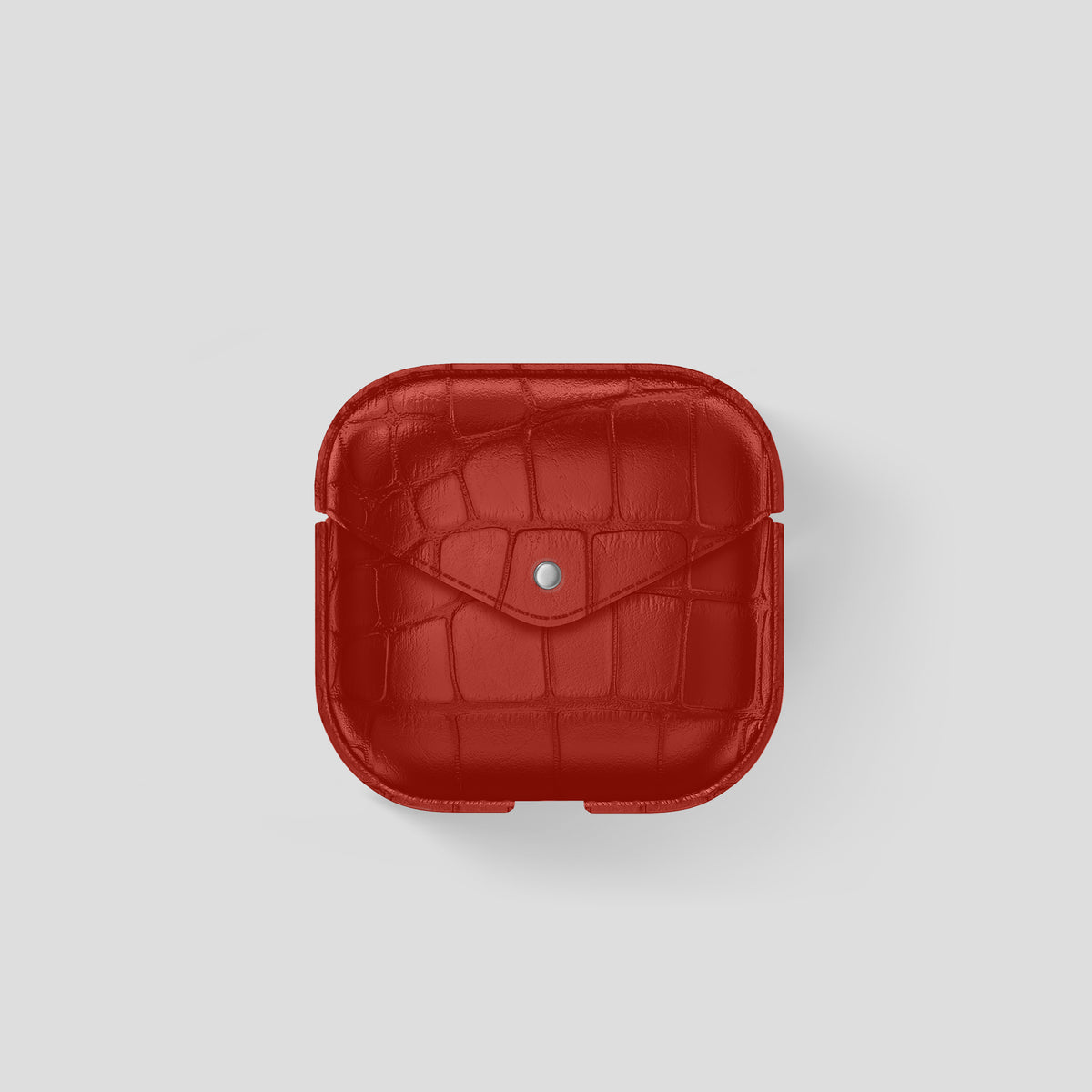 Red AirPods (4th Generation) Cover Alligator -2 | Red