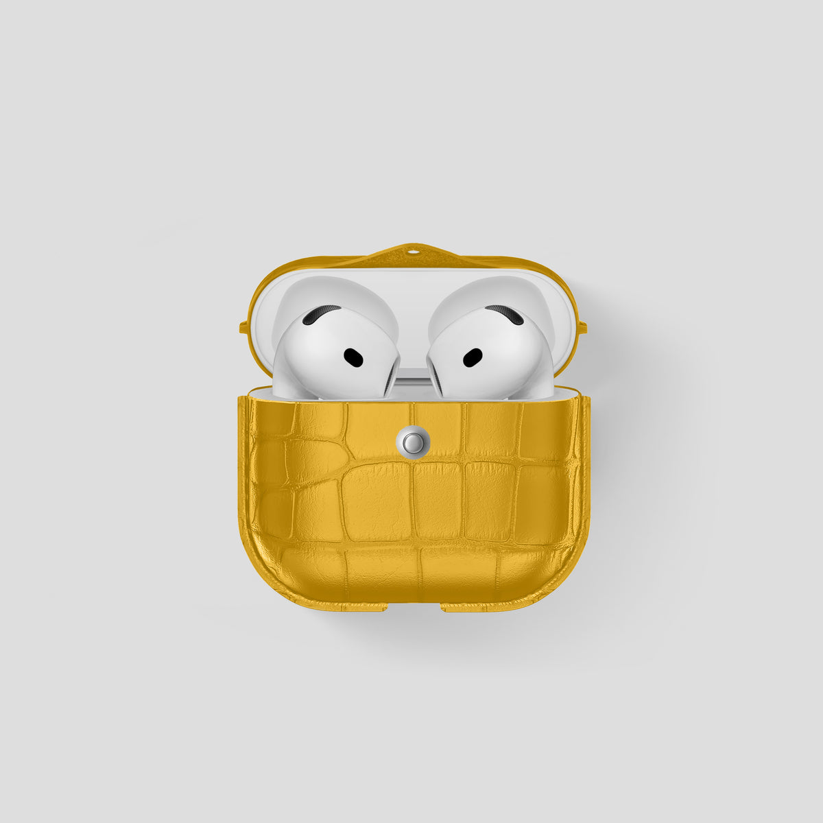 Yellow AirPods (4th Generation) Cover Alligator -1 | Yellow