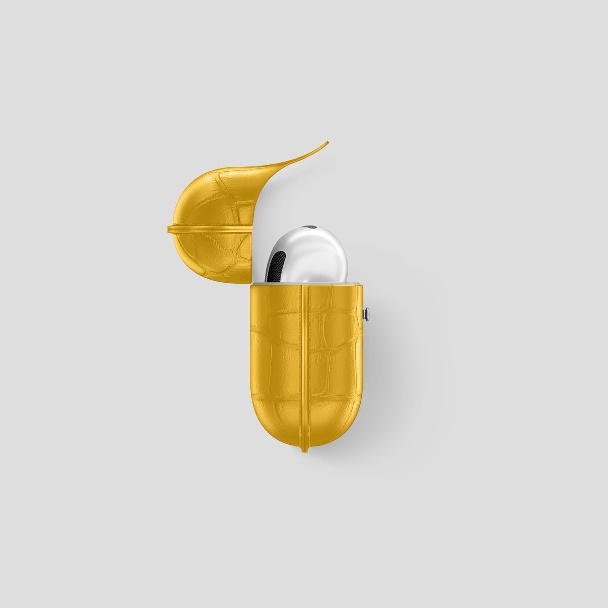 Yellow AirPods (4th Generation) Cover Alligator -3 | Yellow