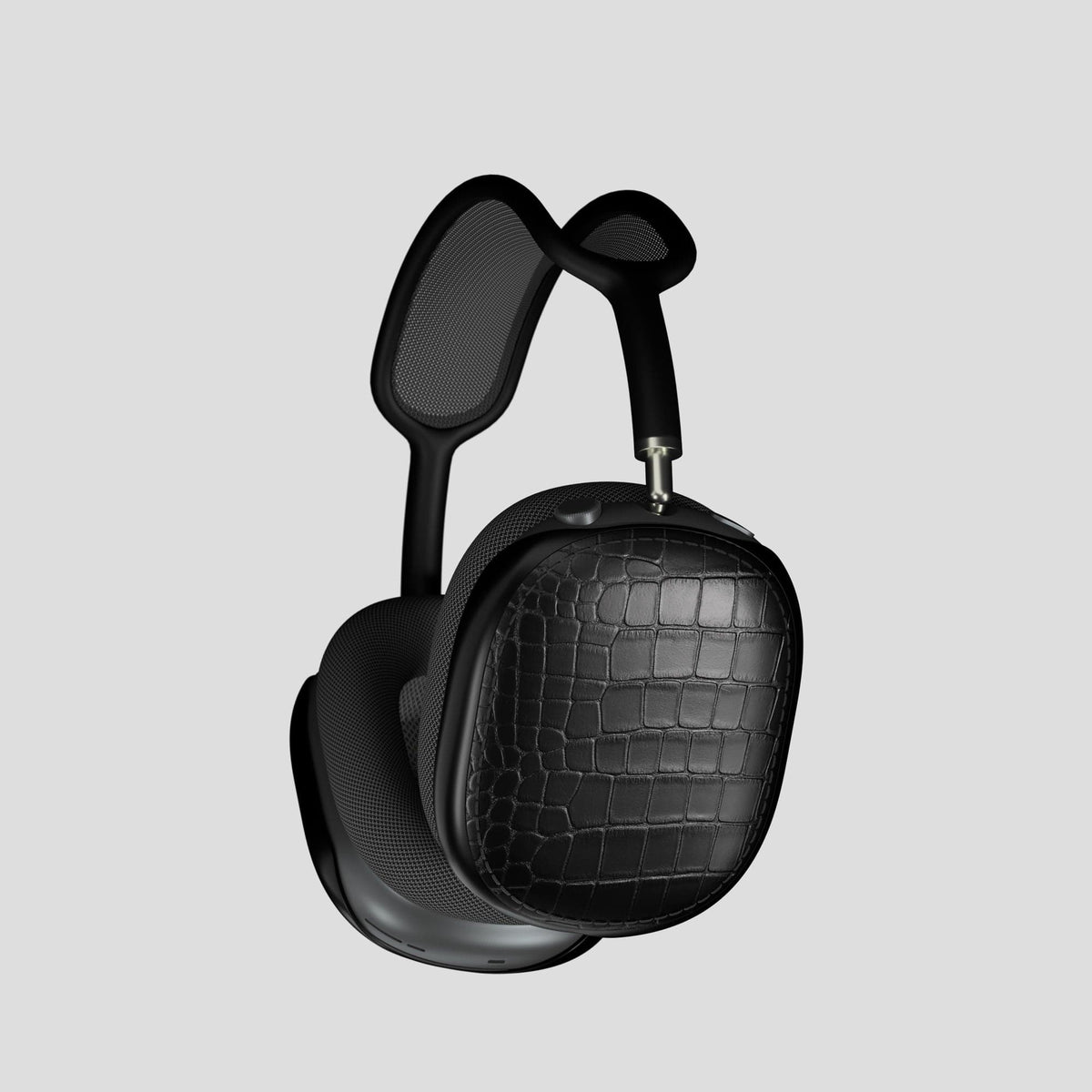 Black Shells For AirPods Max Alligator -2 | Black