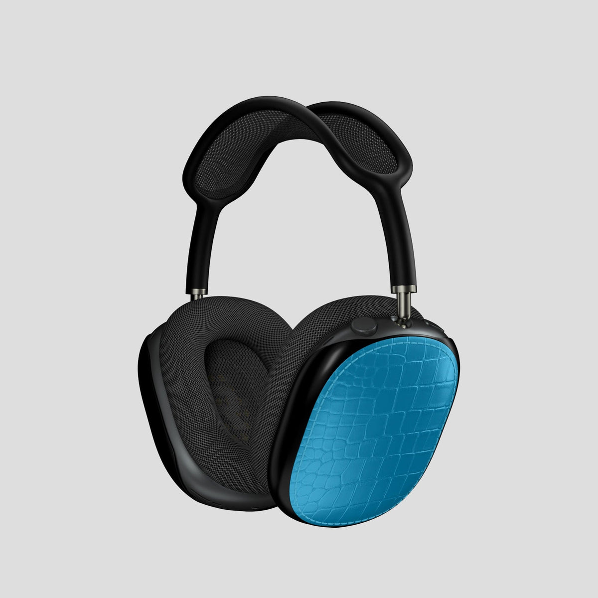 Curaçao-Blue Shells For AirPods Max Alligator -1 | Curaçao-Blue