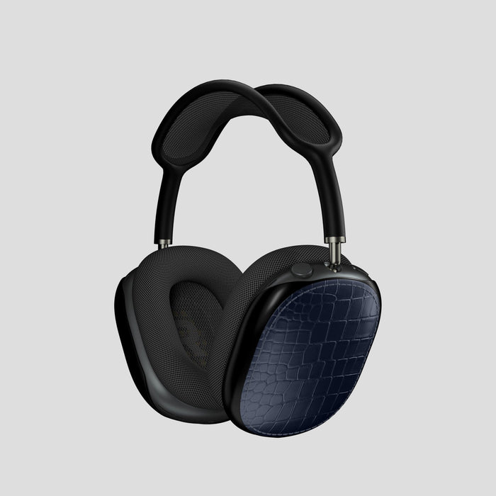 Navy Blue Shells For AirPods Max Alligator -1 | Navy-Blue