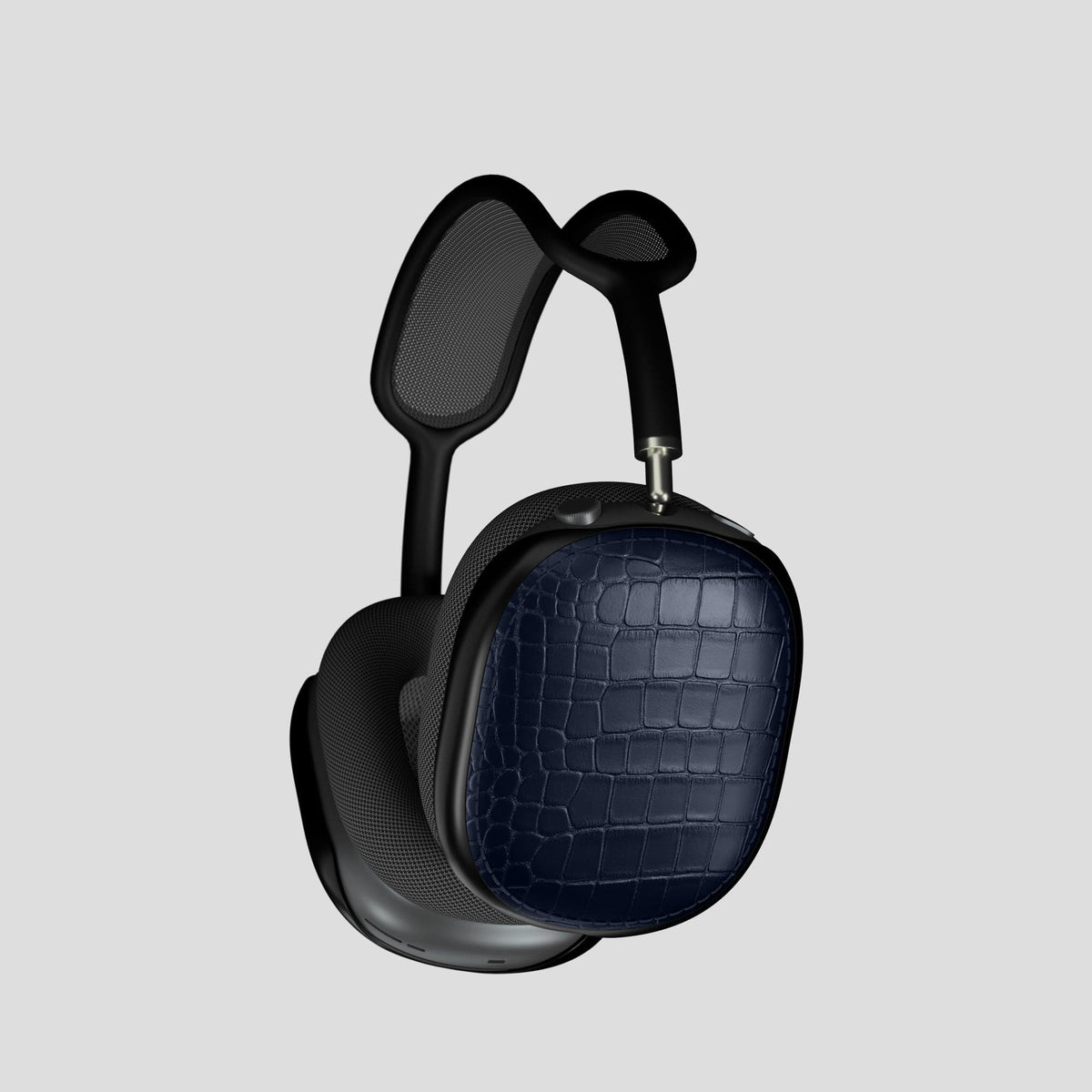 Navy Blue Shells For AirPods Max Alligator -2 | Navy-Blue