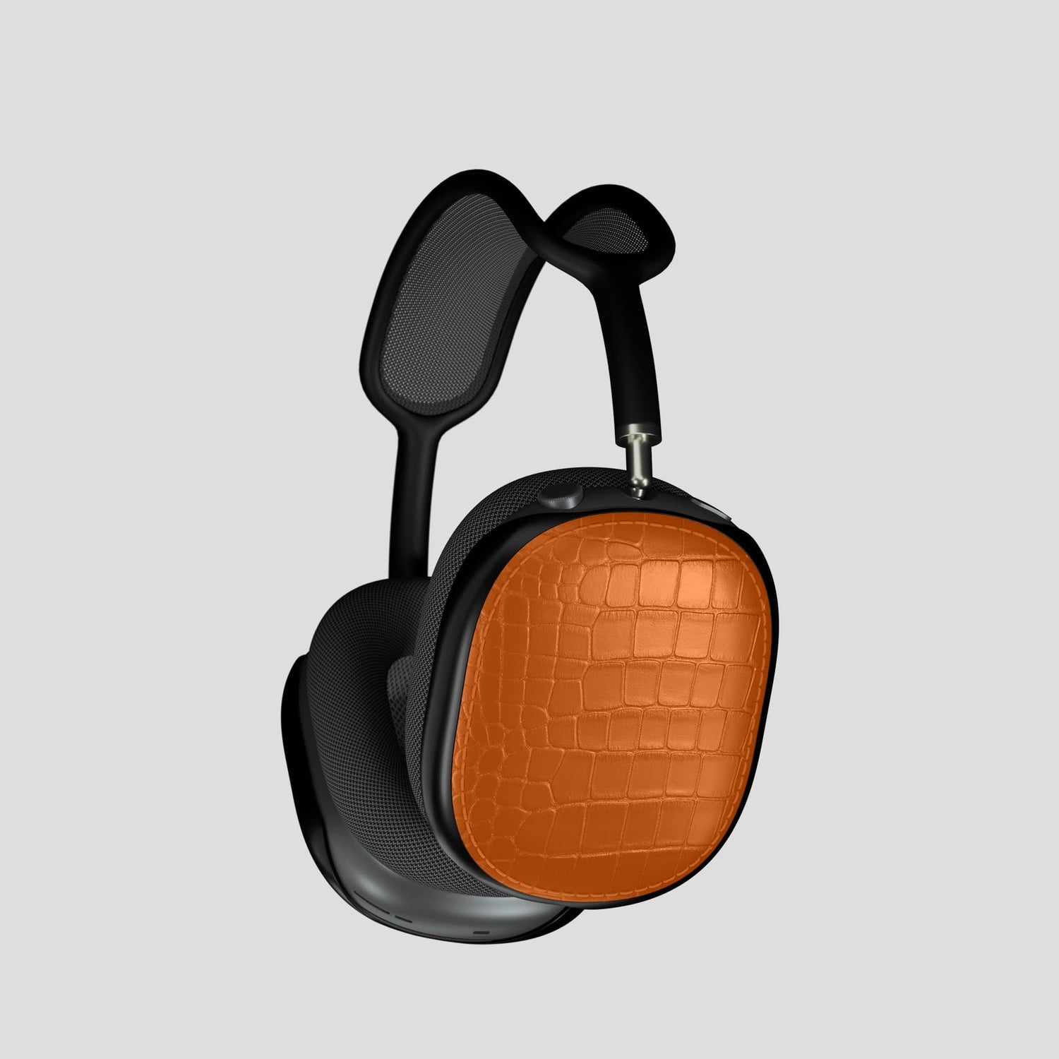 Orange Shells For AirPods Max Alligator -2 | Orange