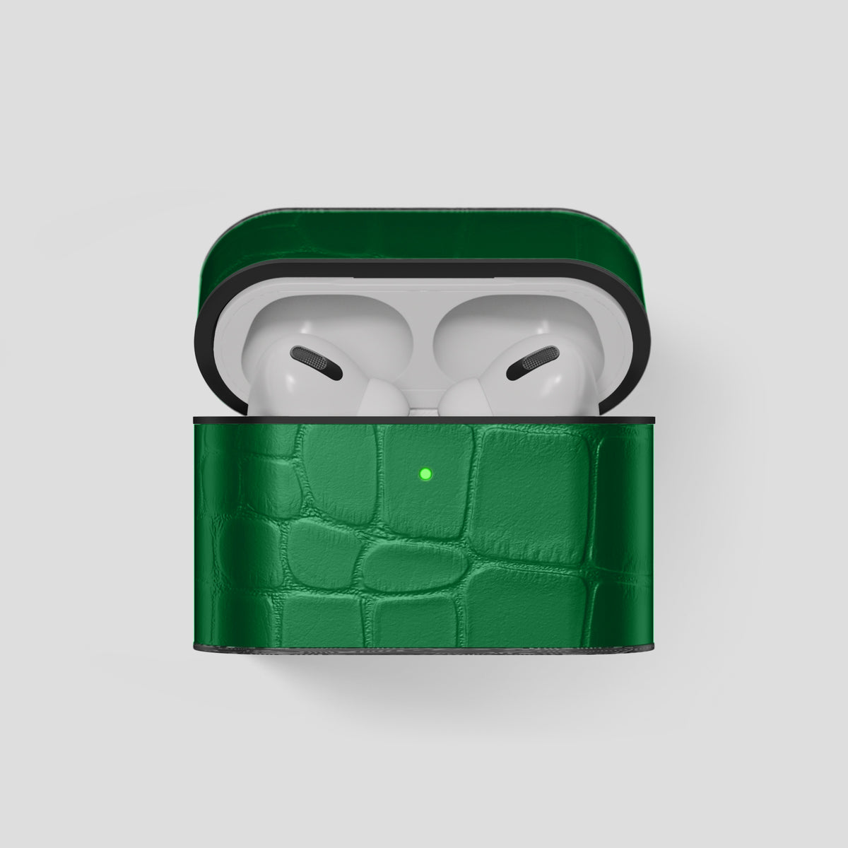Green AirPods Pro Case Carbon Alligator -1 | Green