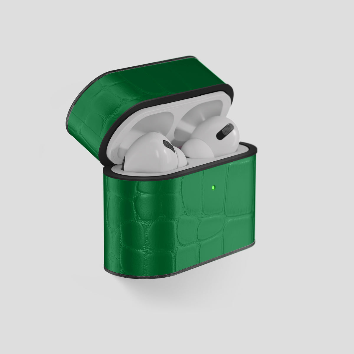 Green AirPods Pro Case Carbon Alligator -7 | Green