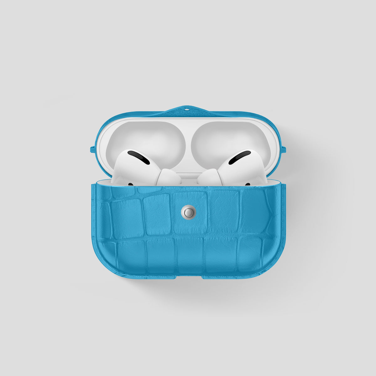 Curaçao-Blue AirPods Pro (3rd gen) Cover Alligator -1 | Curaçao-Blue