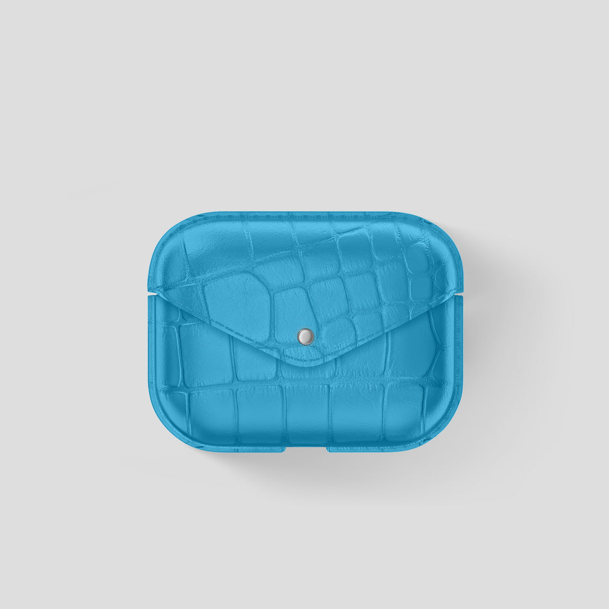 Curaçao-Blue AirPods Pro (3rd gen) Cover Alligator -2 | Curaçao-Blue