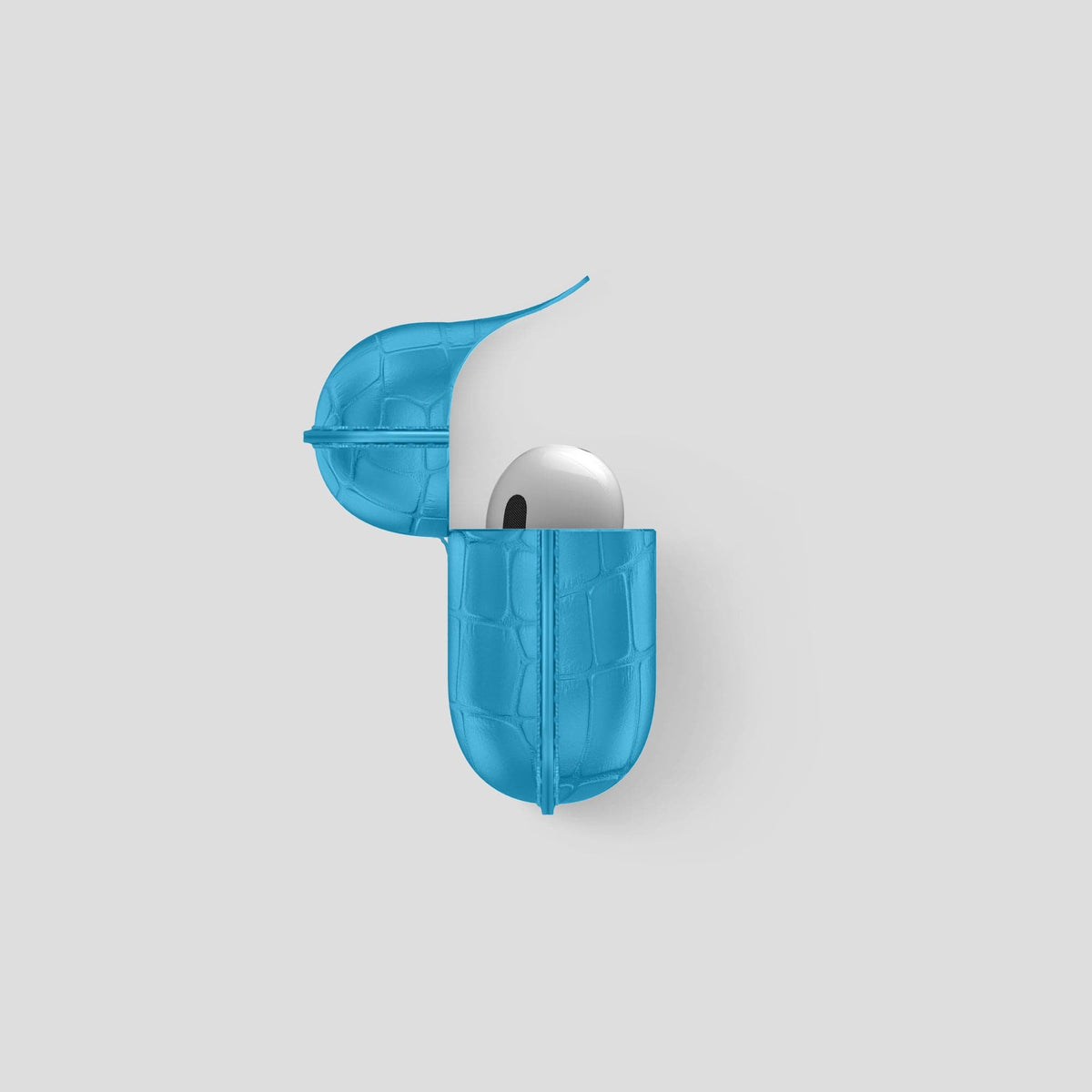 Curaçao-Blue AirPods Pro (2nd gen) Cover Alligator -3 | Curaçao-Blue