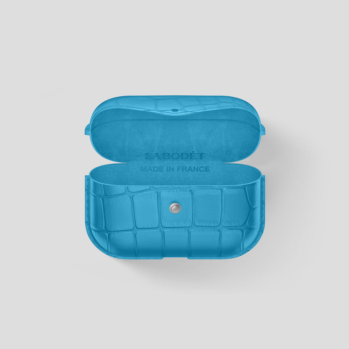 Curaçao-Blue AirPods Pro (3rd gen) Cover Alligator -4 | Curaçao-Blue