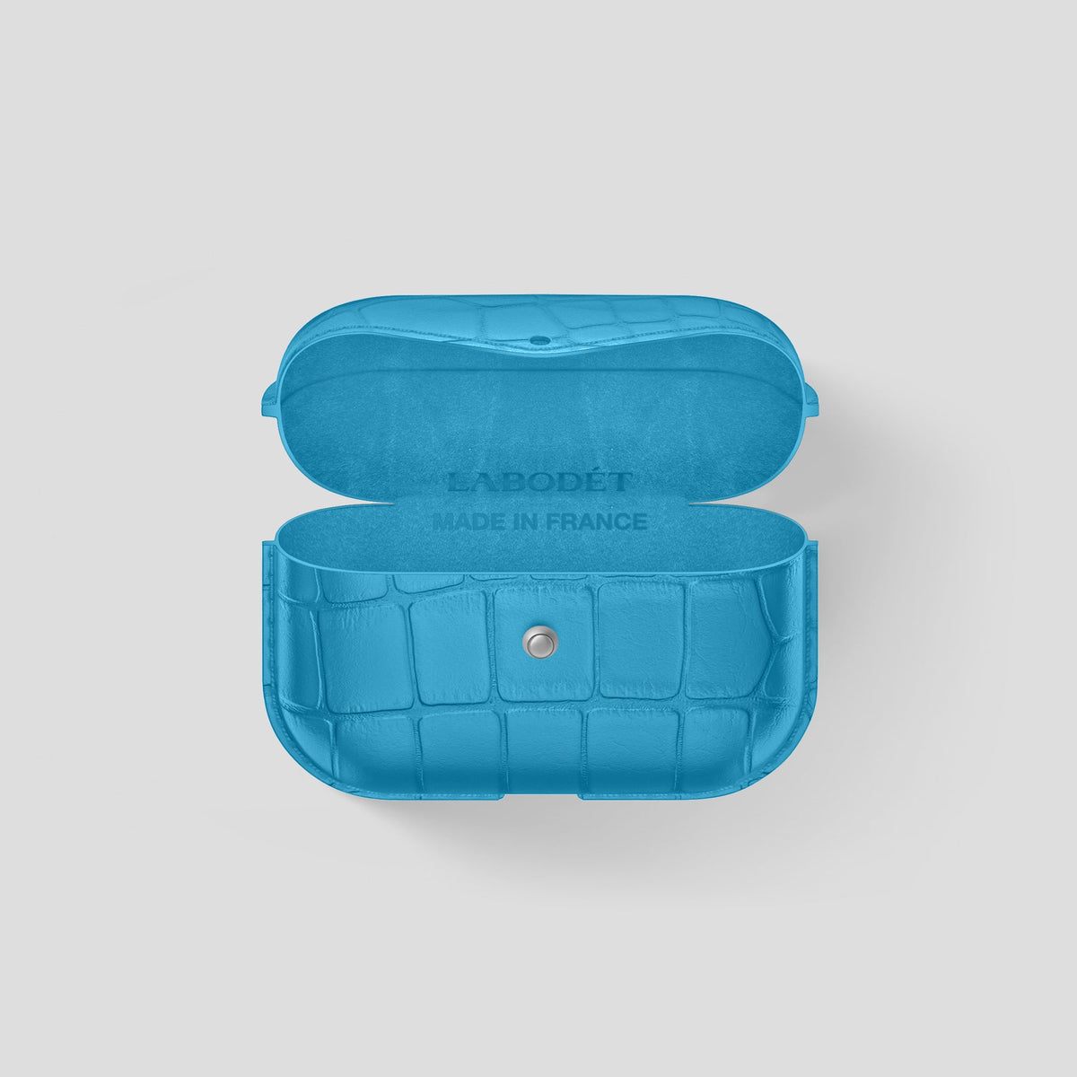 Curaçao-Blue AirPods Pro (2nd gen) Cover Alligator -4 | Curaçao-Blue