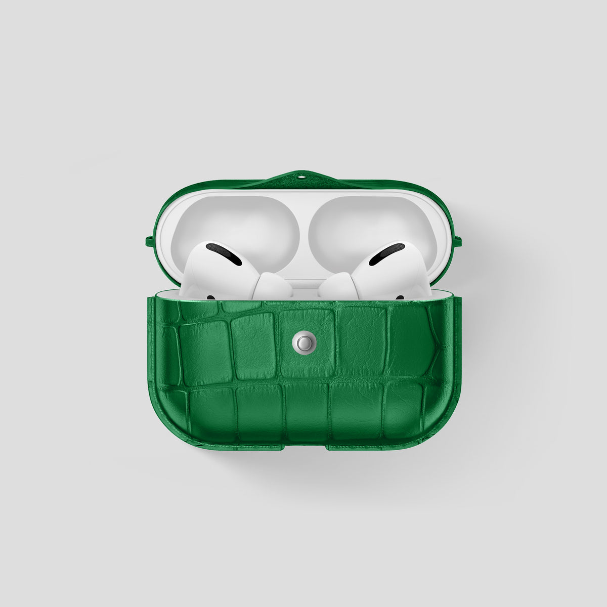 Forest-Green AirPods Pro (2nd gen) Cover Alligator -1 | Forest-Green