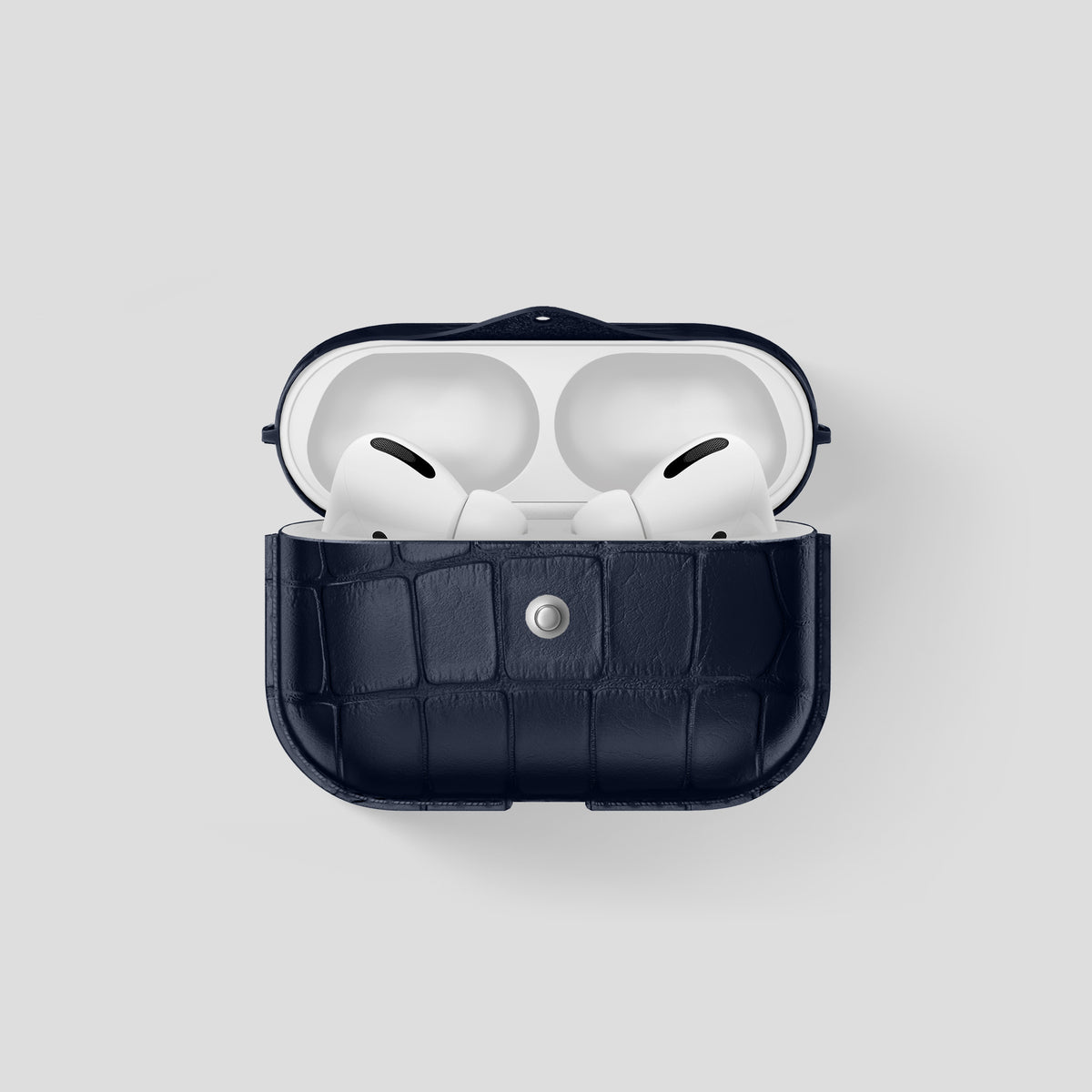 Navy Blue AirPods Pro (3rd gen) Cover Alligator -1 | Navy-Blue