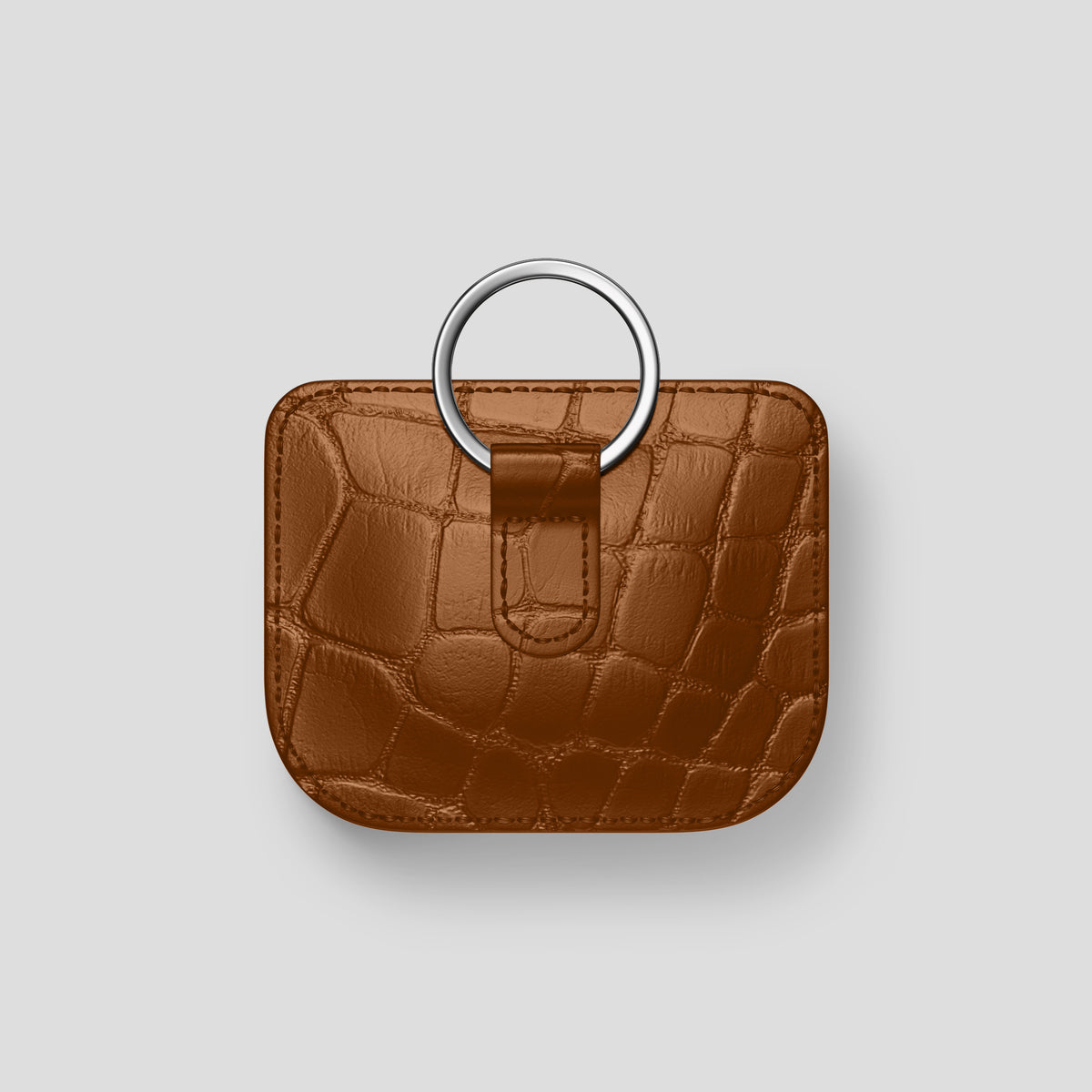 Honey AirPods (4th gen) Pouch In Alligator with Steel Metal -5 | Honey-Steel