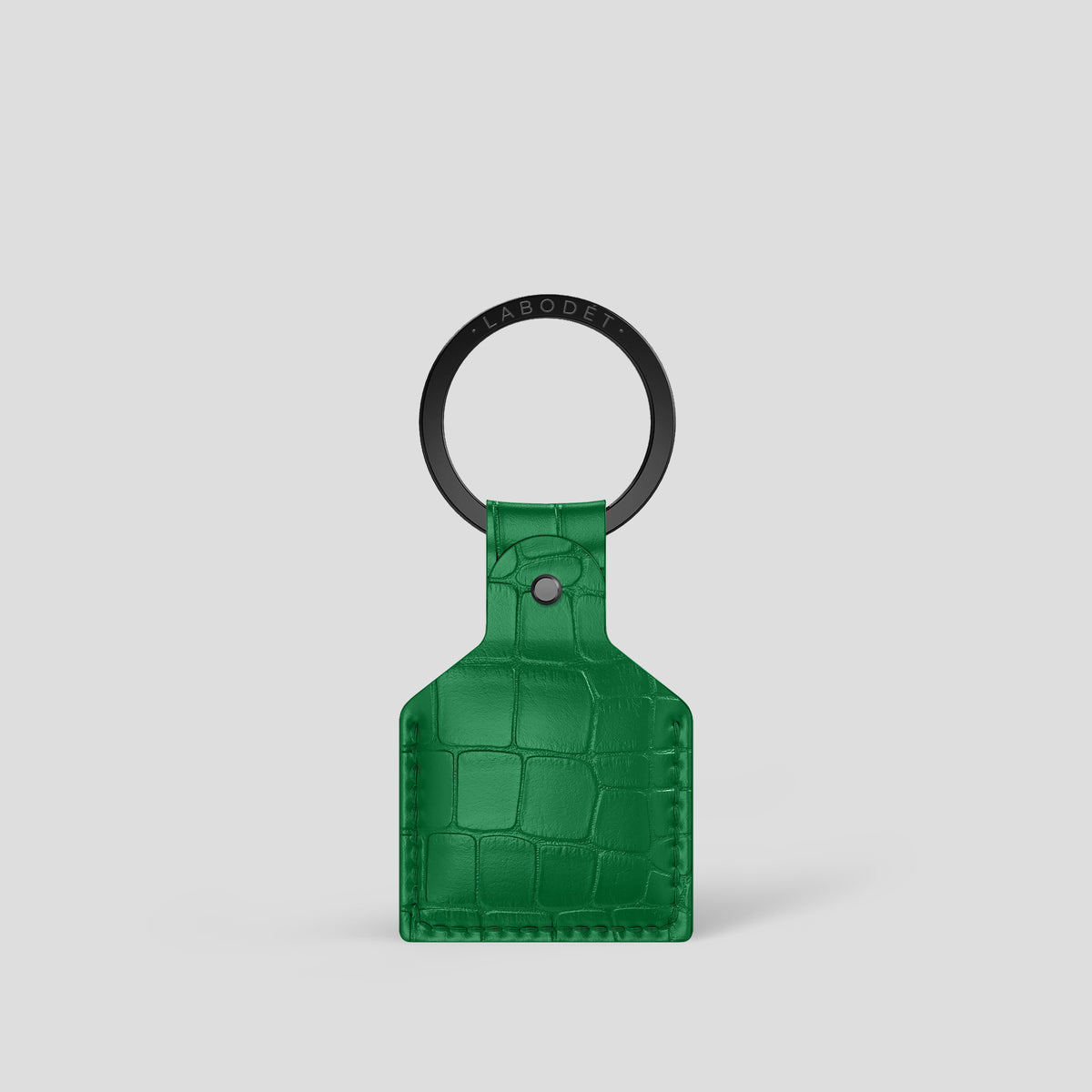 Green AirTag Alligator with Black Metal -1 | Green-Black