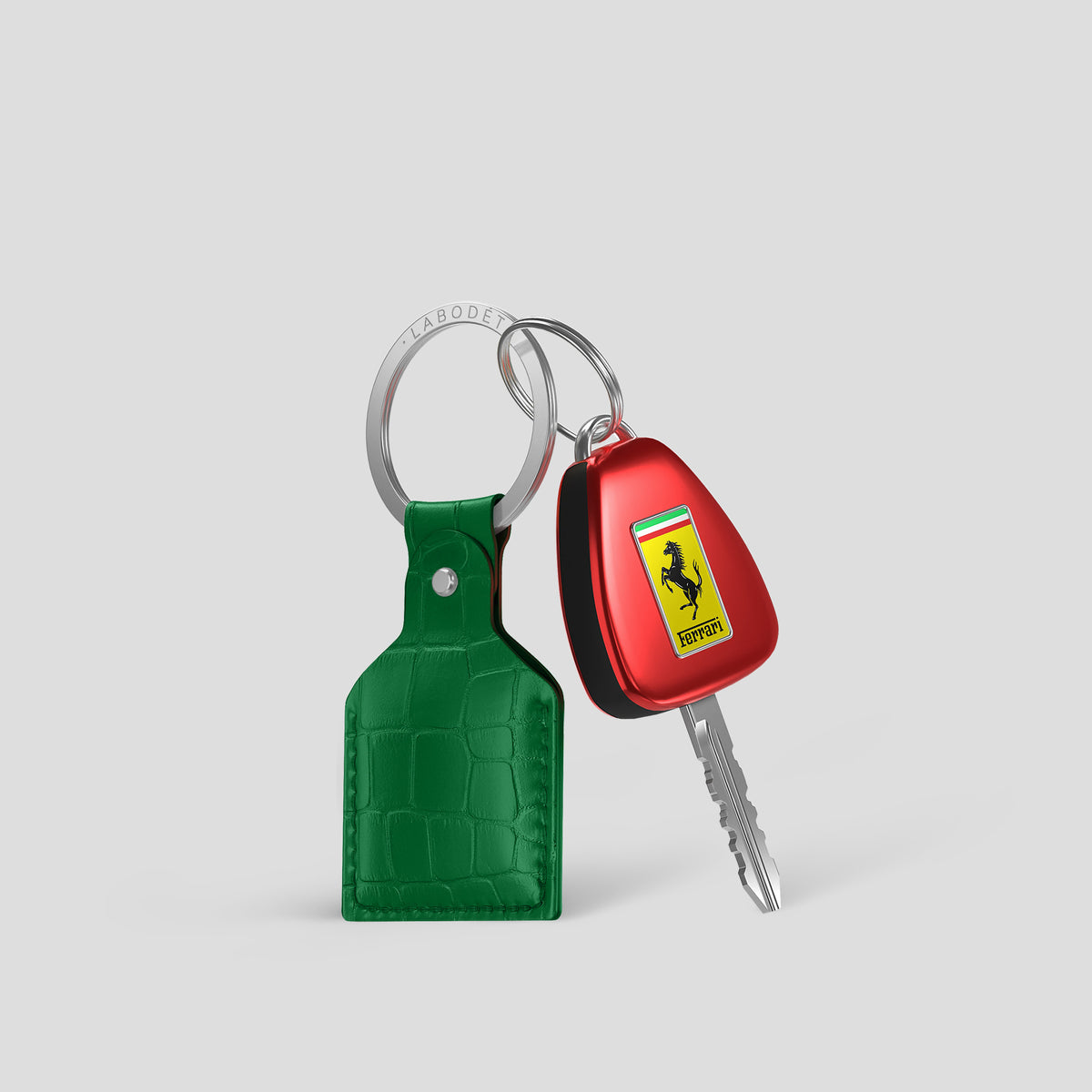 Green AirTag Alligator with Steel Metal -3 | Green-Steel
