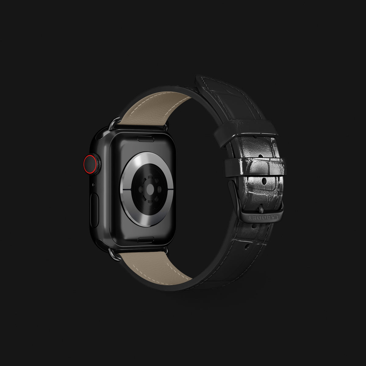 Edition-Black Apple Watch Strap Classic Alligator with Black Metal -3 | Edition-Black-Black