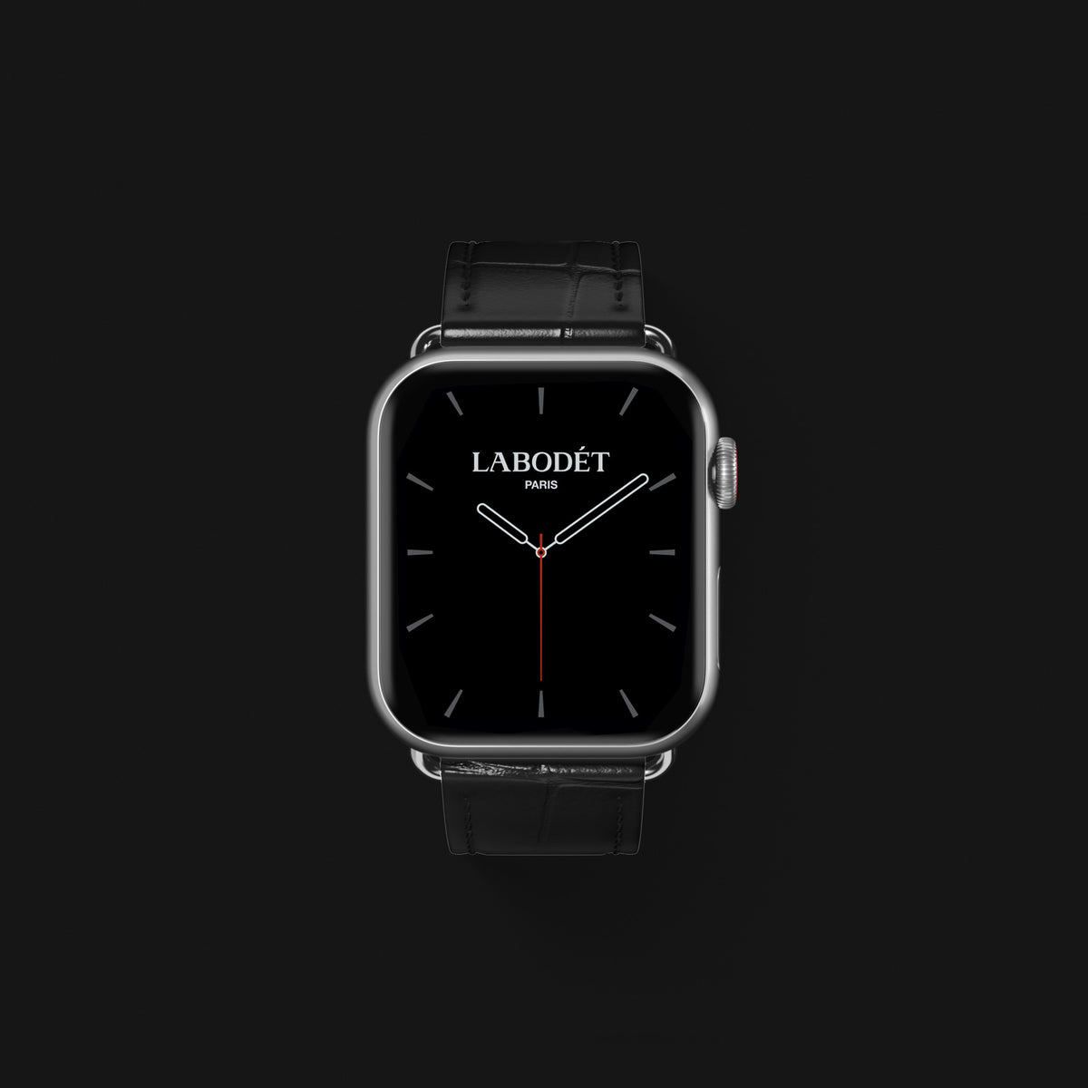 Edition-Black Apple Watch Strap Classic Alligator with Steel Metal -2 | Edition-Black-Steel
