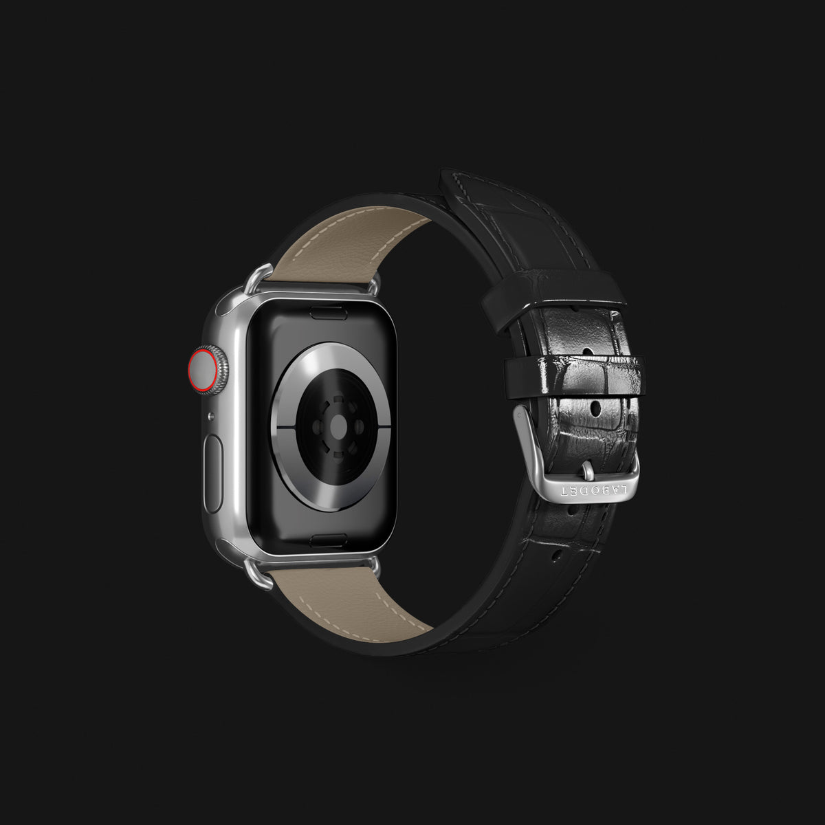 Edition-Black Apple Watch Strap Classic Alligator with Steel Metal -3 | Edition-Black-Steel