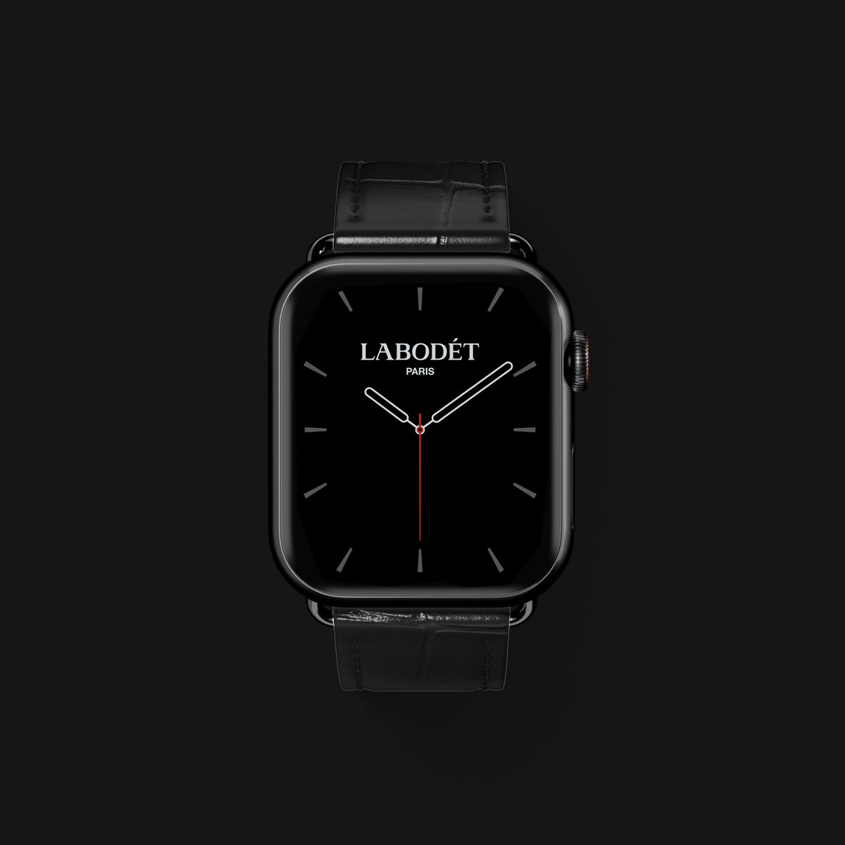 Edition-Black Apple Watch Strap Classic Alligator with Black Metal -2 | Edition-Black-Black