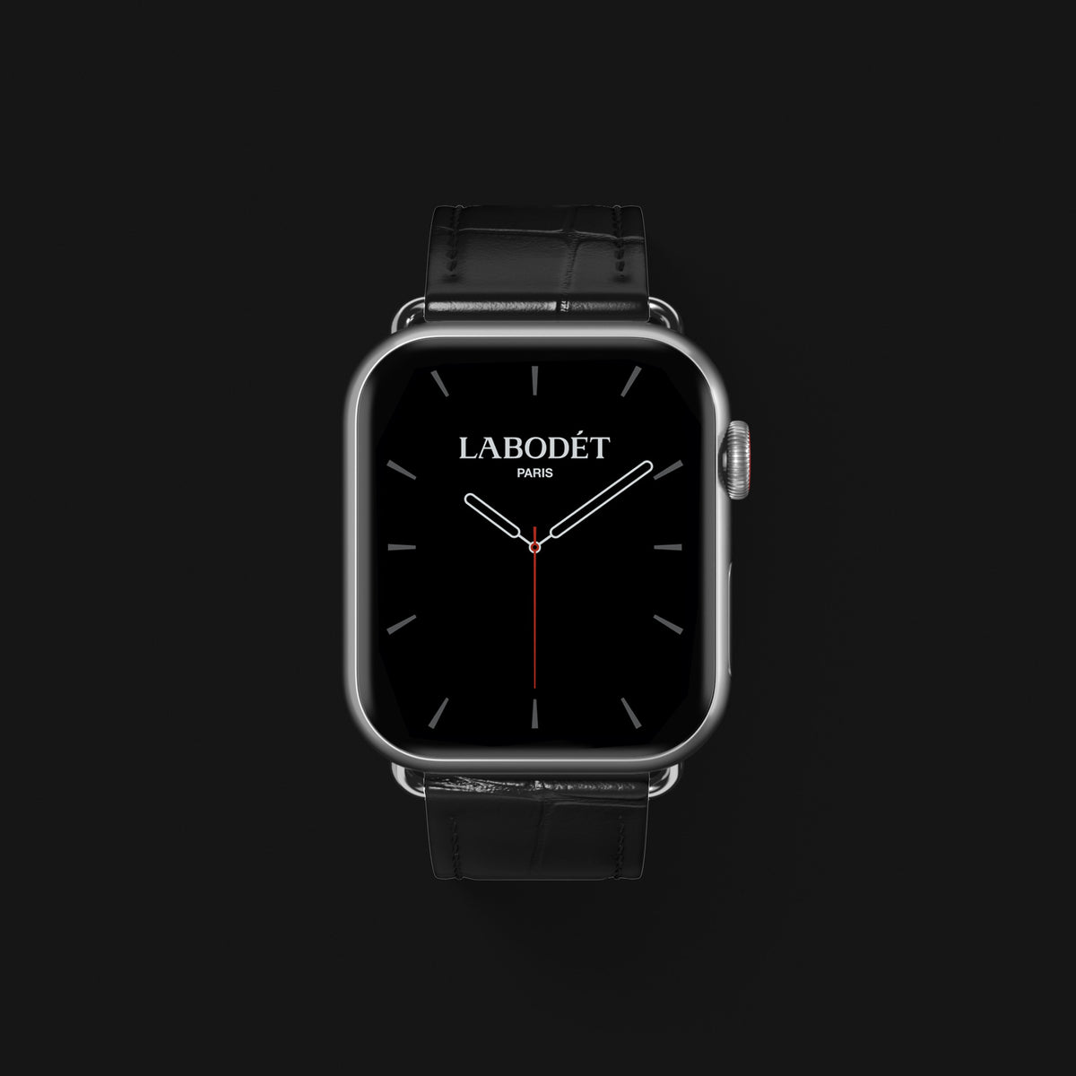Edition-Black Apple Watch Strap Classic Alligator with Steel Metal -2 | Edition-Black-Steel