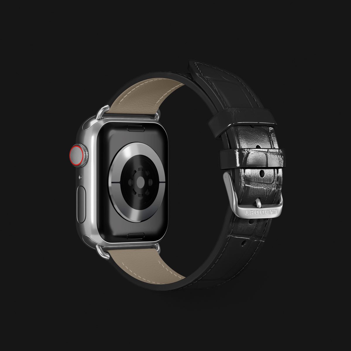 Edition-Black Apple Watch Strap Classic Alligator with Steel Metal -3 | Edition-Black-Steel
