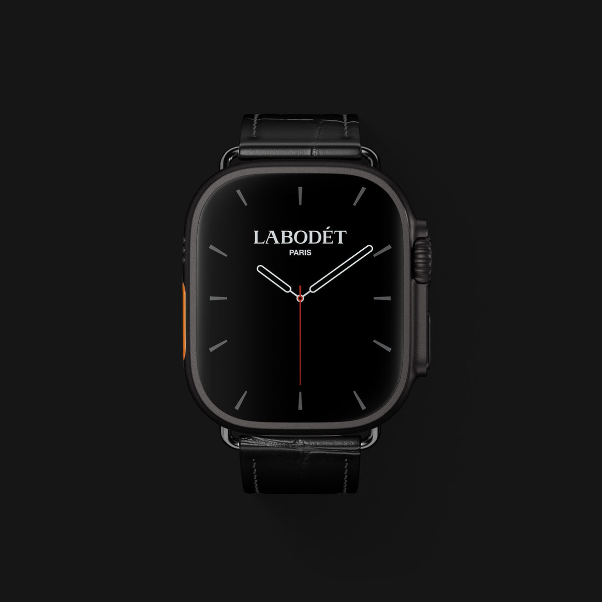 Edition-Black Apple Watch Strap Classic Alligator with Black Metal -2 | Edition-Black-Black