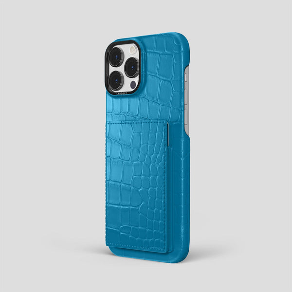 Bi-Fold Case For iPhone 15 Pro Max In Alligator