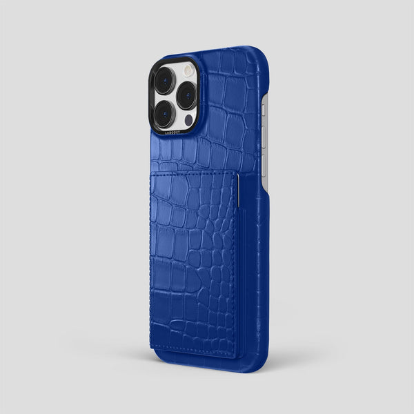 Bi-Fold Case For iPhone 15 Pro Max In Alligator