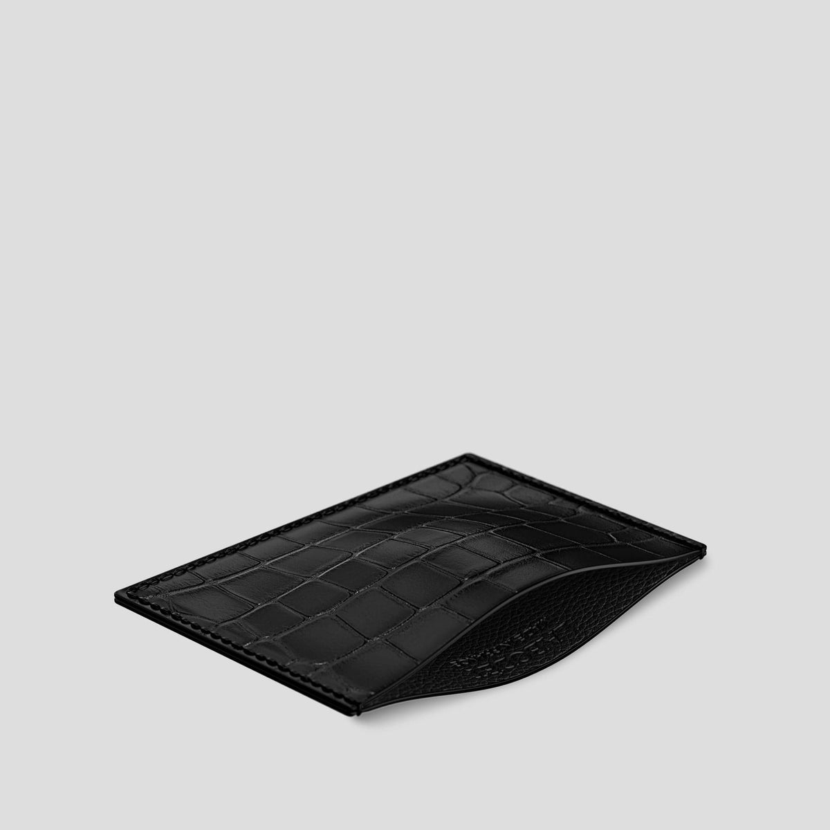 Black Card Pocket Alligator -2 | Black