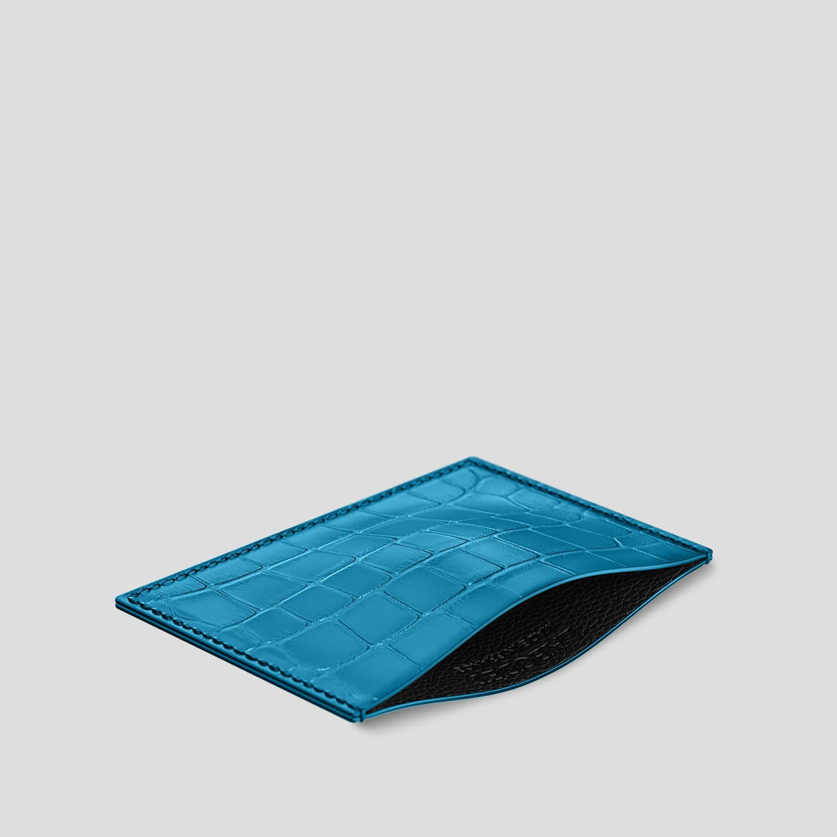 Curaçao-Blue Card Pocket Alligator -2 | Curaçao-Blue