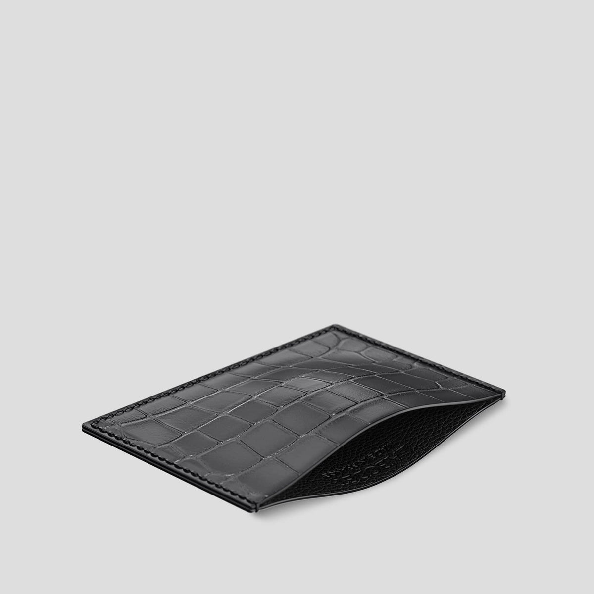 Grey Card Pocket Alligator -2 | Grey