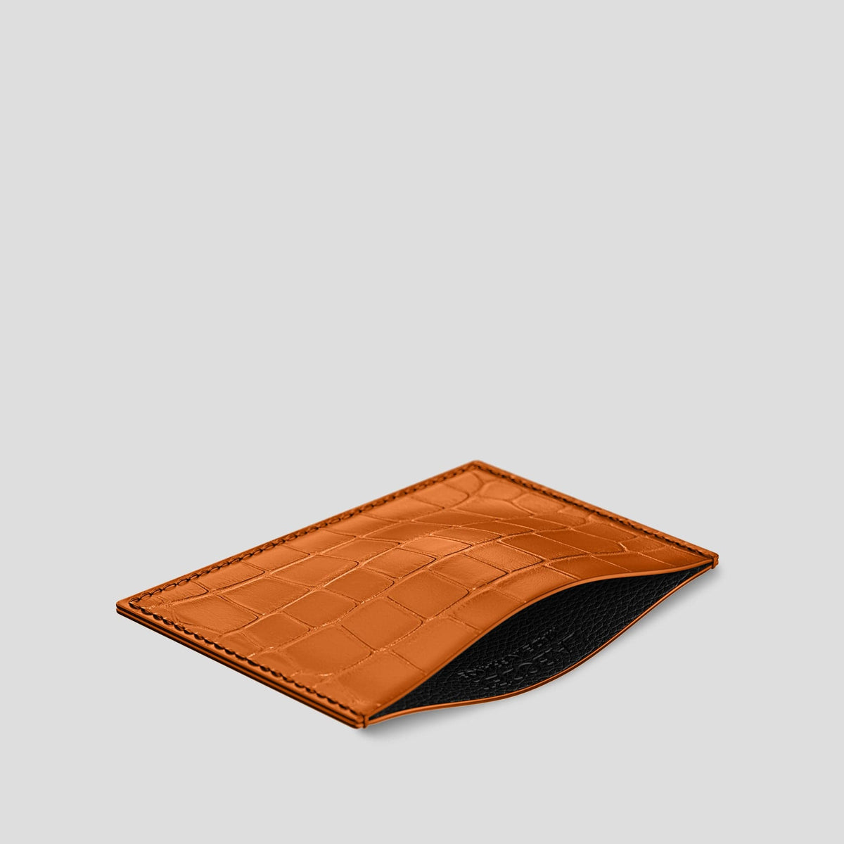 Orange Card Pocket Alligator -2 | Orange