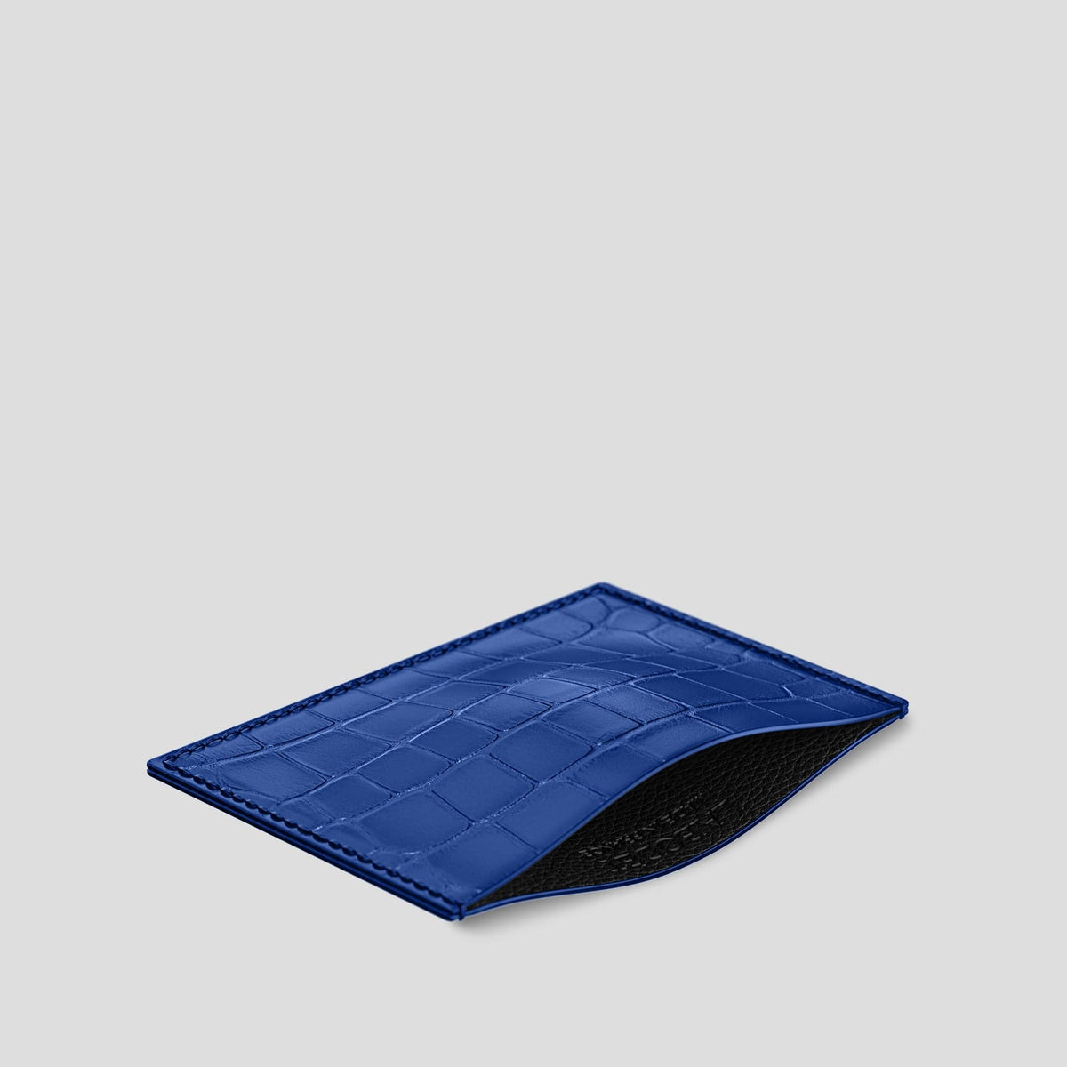 Royal Blue Card Pocket Alligator -2 | Royal-Blue