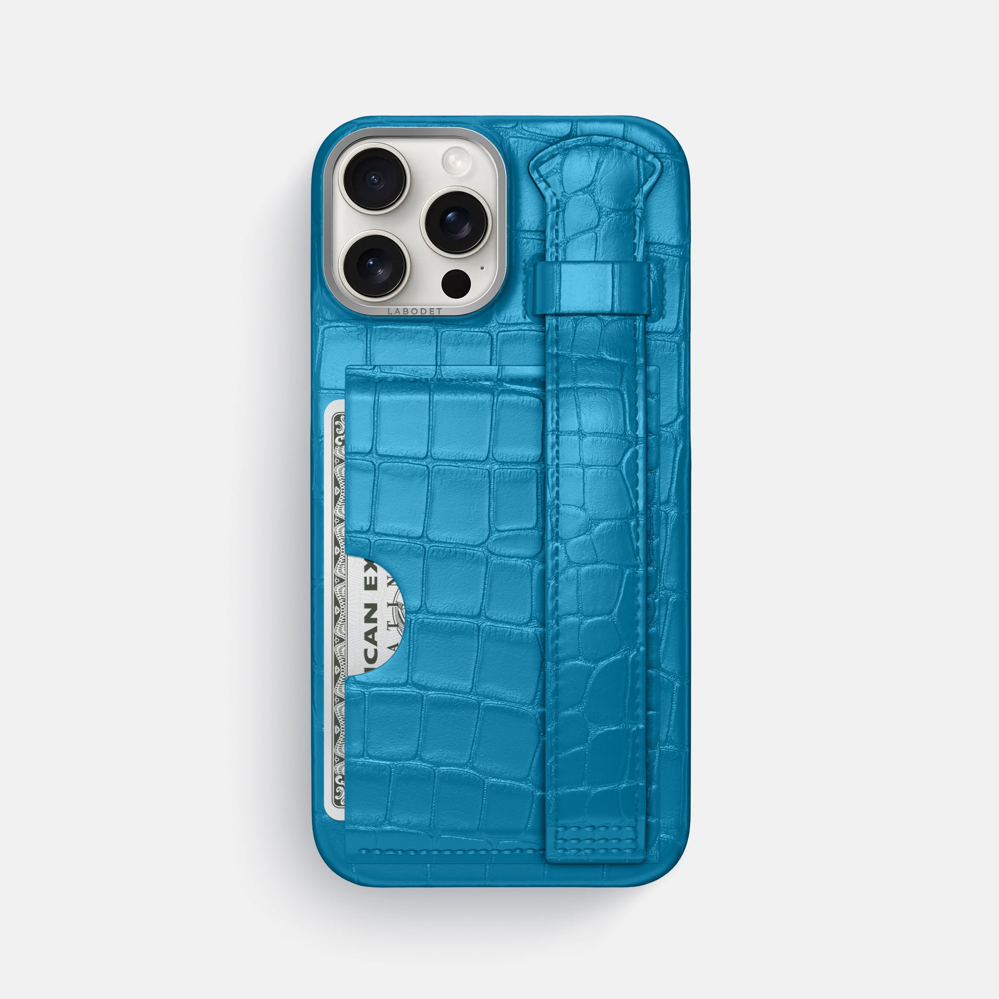 Cardholder Strap Case For iPhone 16 Pro Max In Alligator · Labodet