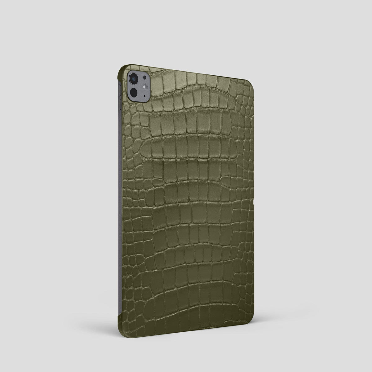 Kaki-Green Case For iPad Pro 11-inch (5th gen) Alligator -1 | Kaki-Green