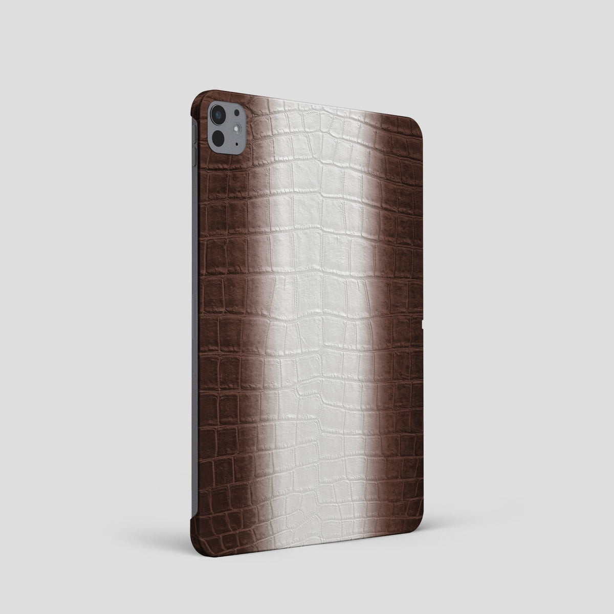 Dark-Brown iPad Pro 11-2024 Case Himalayan Crocodile  -1 | Dark-Brown