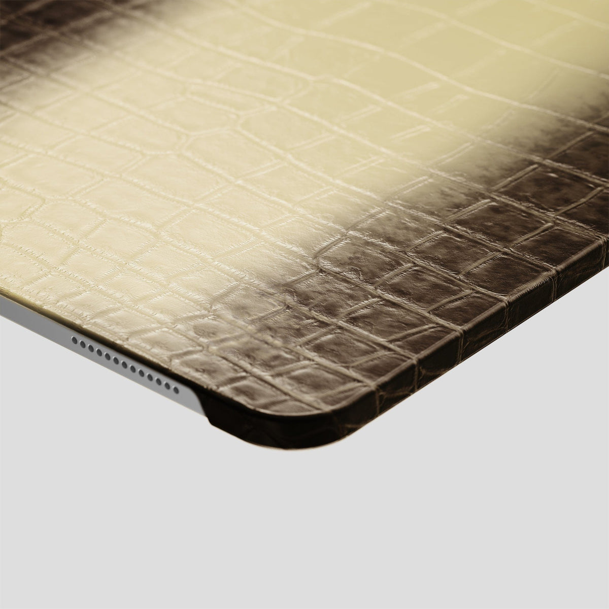 Natural iPad Pro 11-2024 Case Himalayan Crocodile -5 | Natural