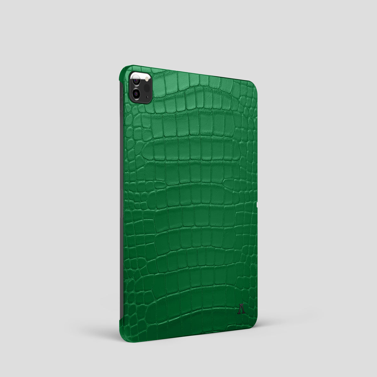 Forest-Green iPad Pro 11 Case In Alligator with Black Metal -1 | Forest-Green-Black