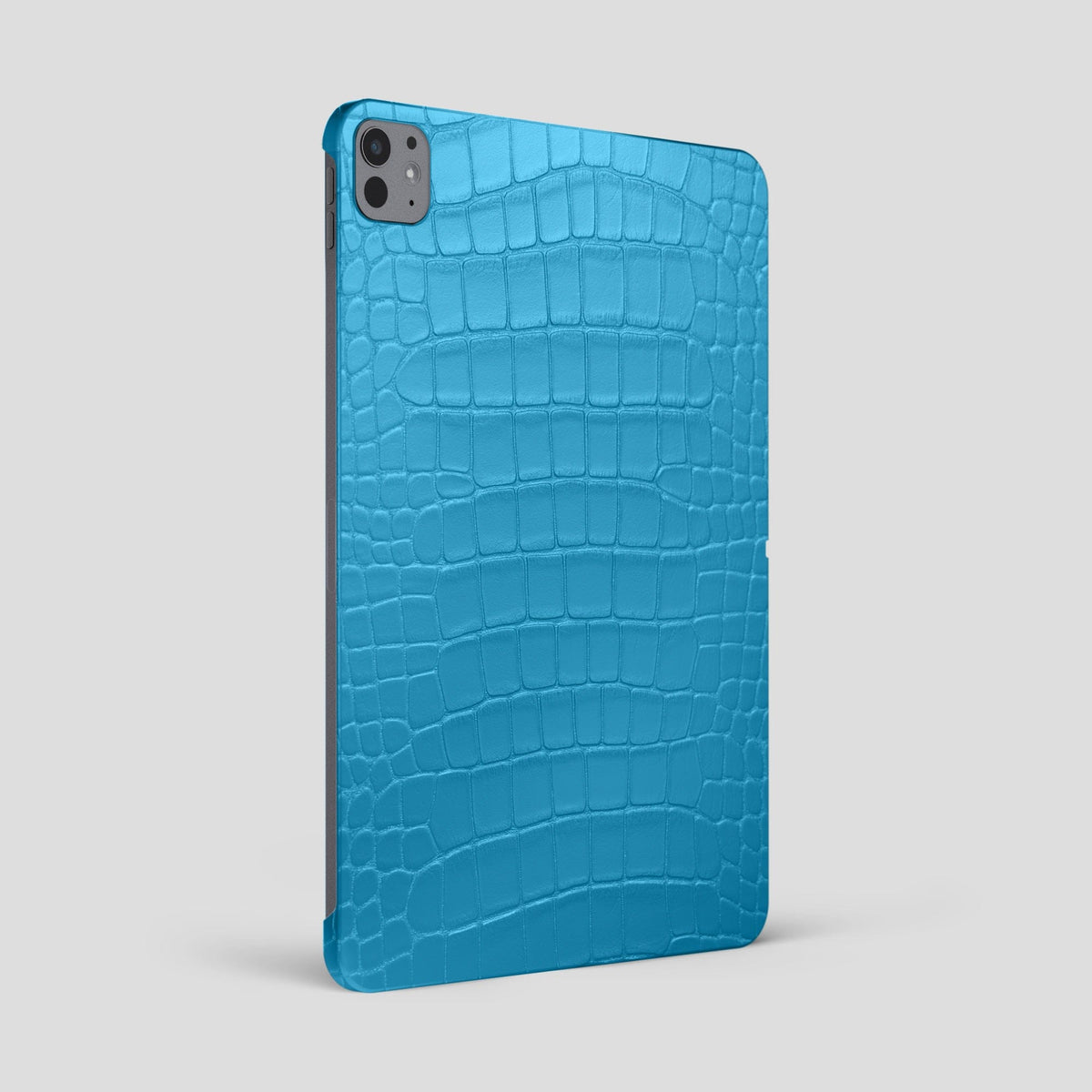 Curaçao-Blue Case For iPad Pro 13-inch (7th gen) Alligator -1 | Curaçao-Blue