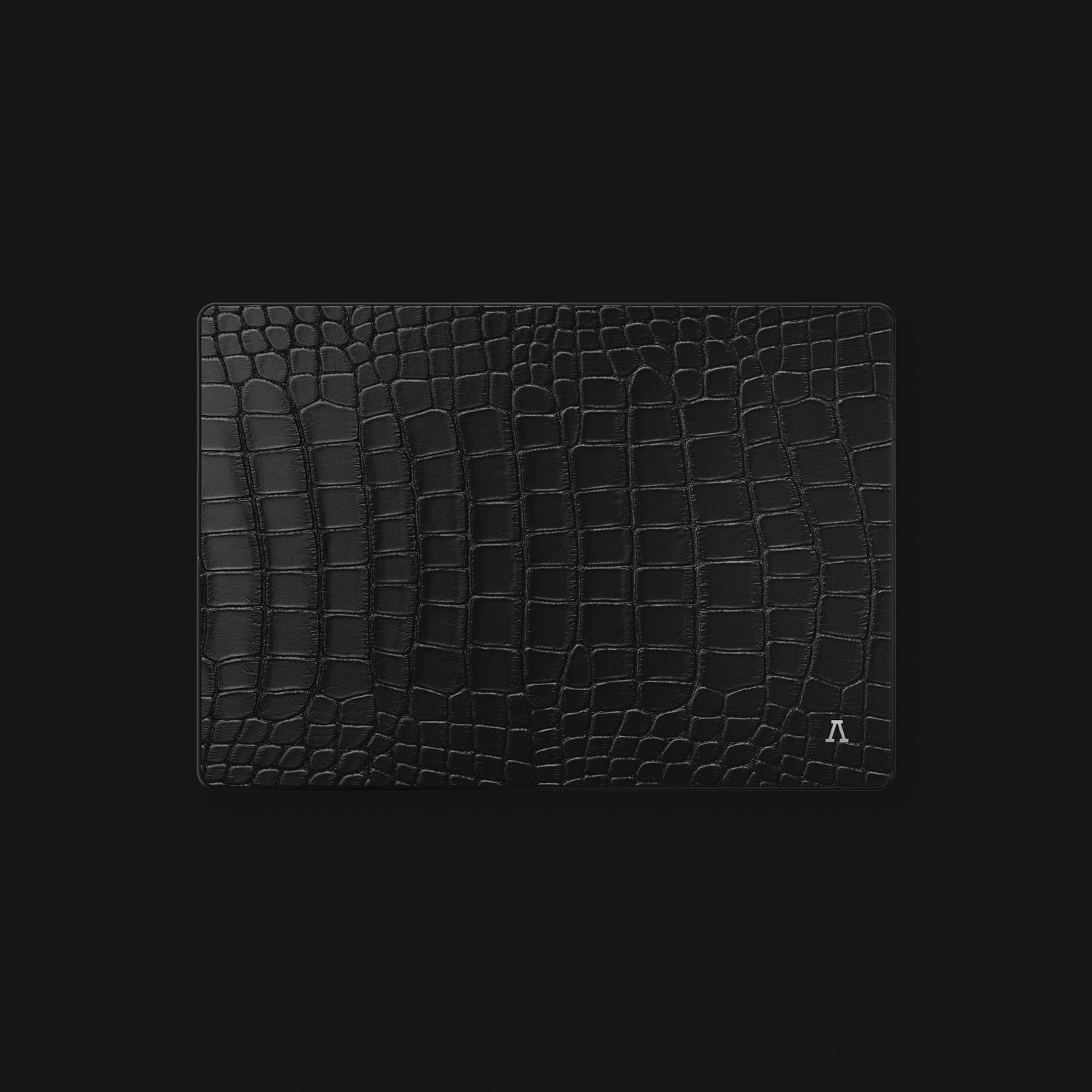 Edition-Black Case For MacBook Air 13-inch (2022 / 2024) Alligator with Steel Metal -2 | Edition-Black-Steel