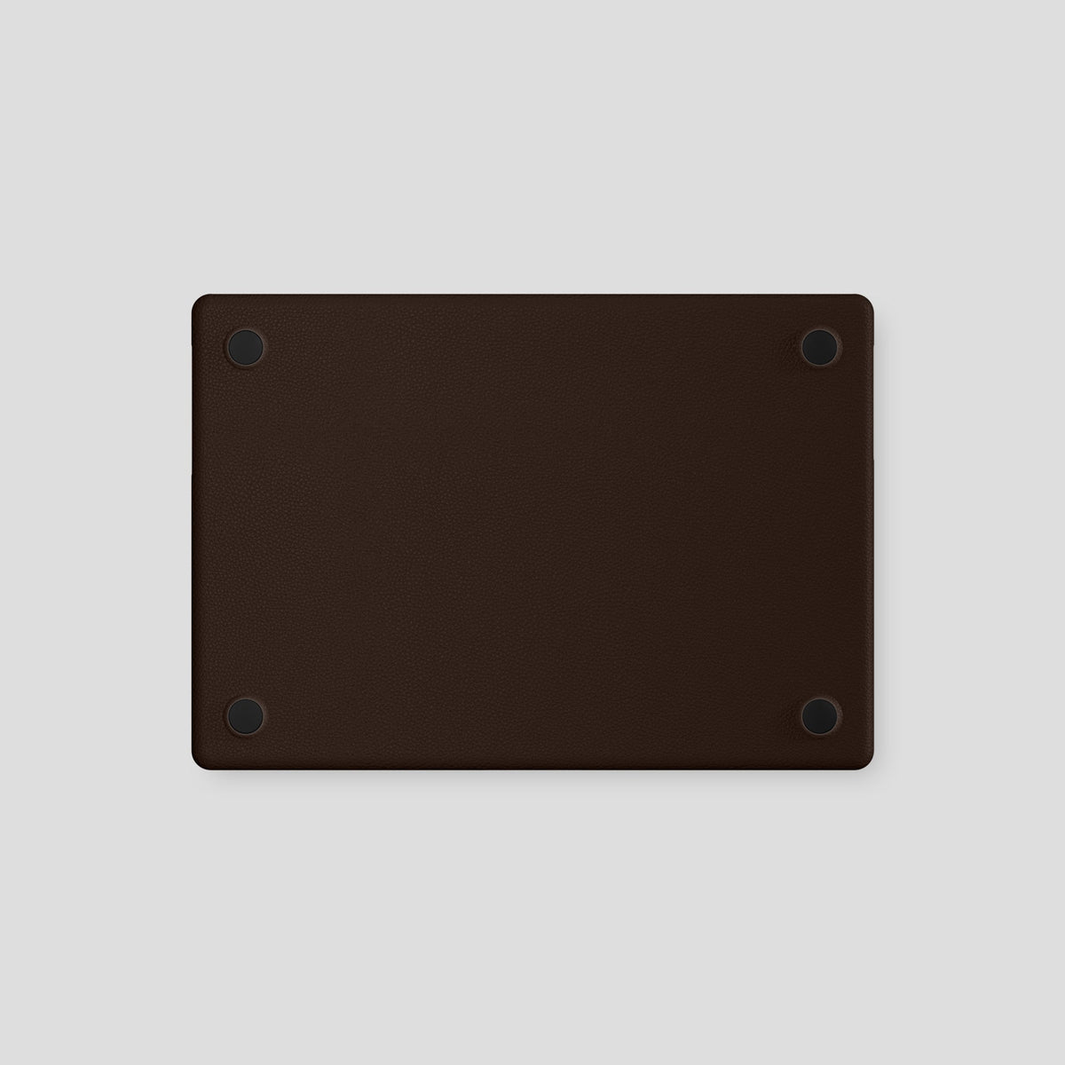 Dark-Brown Case For MacBook Air 13-inch (2022 / 2024) Alligator with Black Metal -3 | Dark-Brown-Black